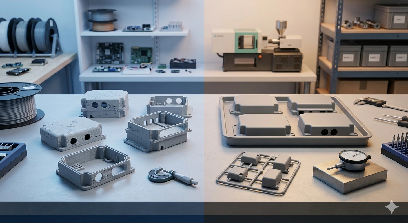 3d printed vs injection molded parts