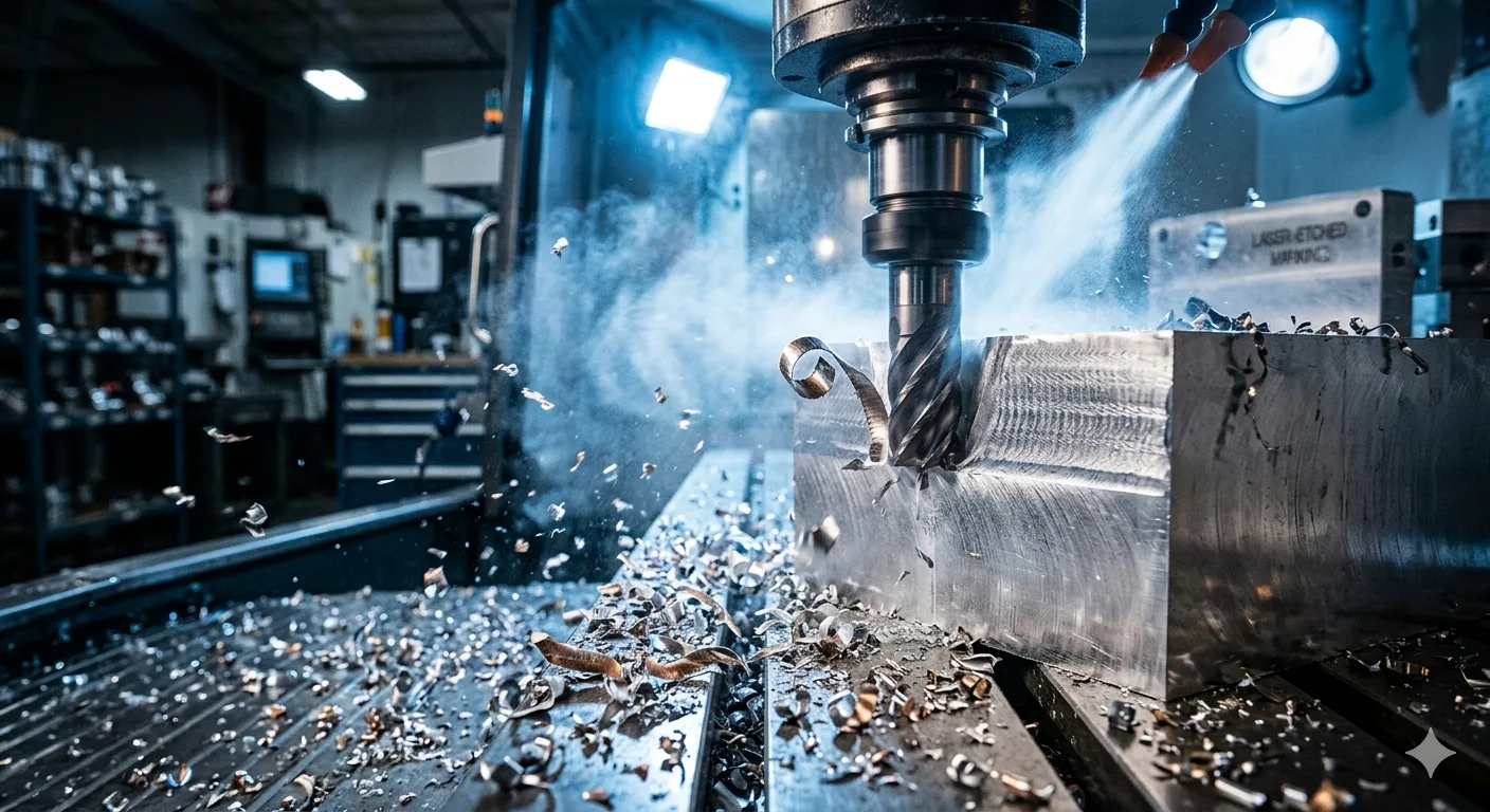 cnc milling aluminum component