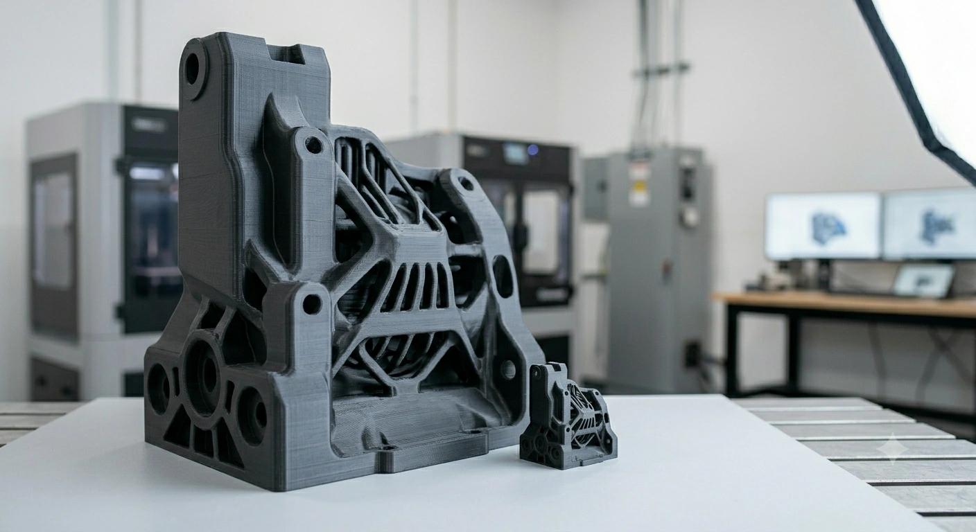large industrial 3d printed engineering component