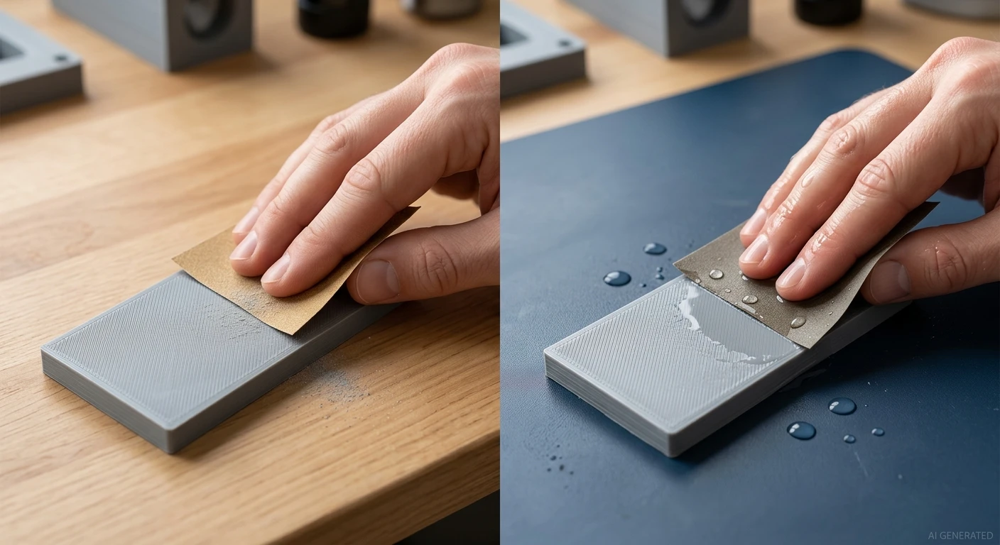 comparison of dry sanding and wet sanding