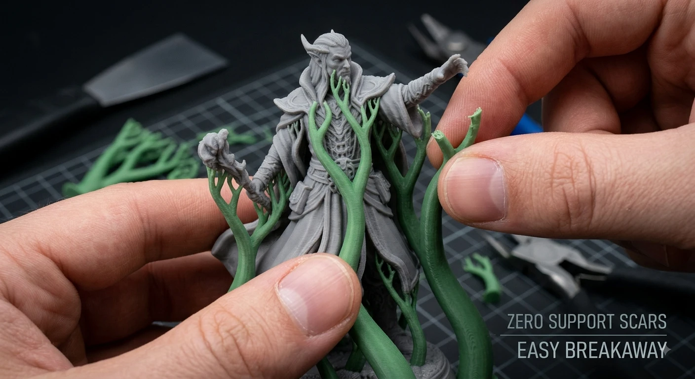 3d printed miniature with tree support.webp