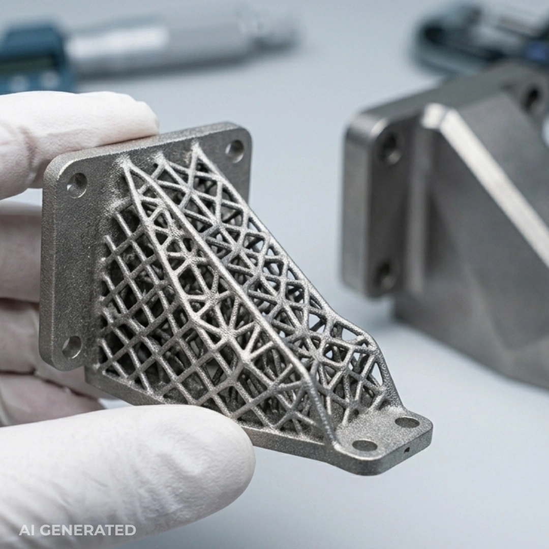 lightweight titanium aerospace bracket