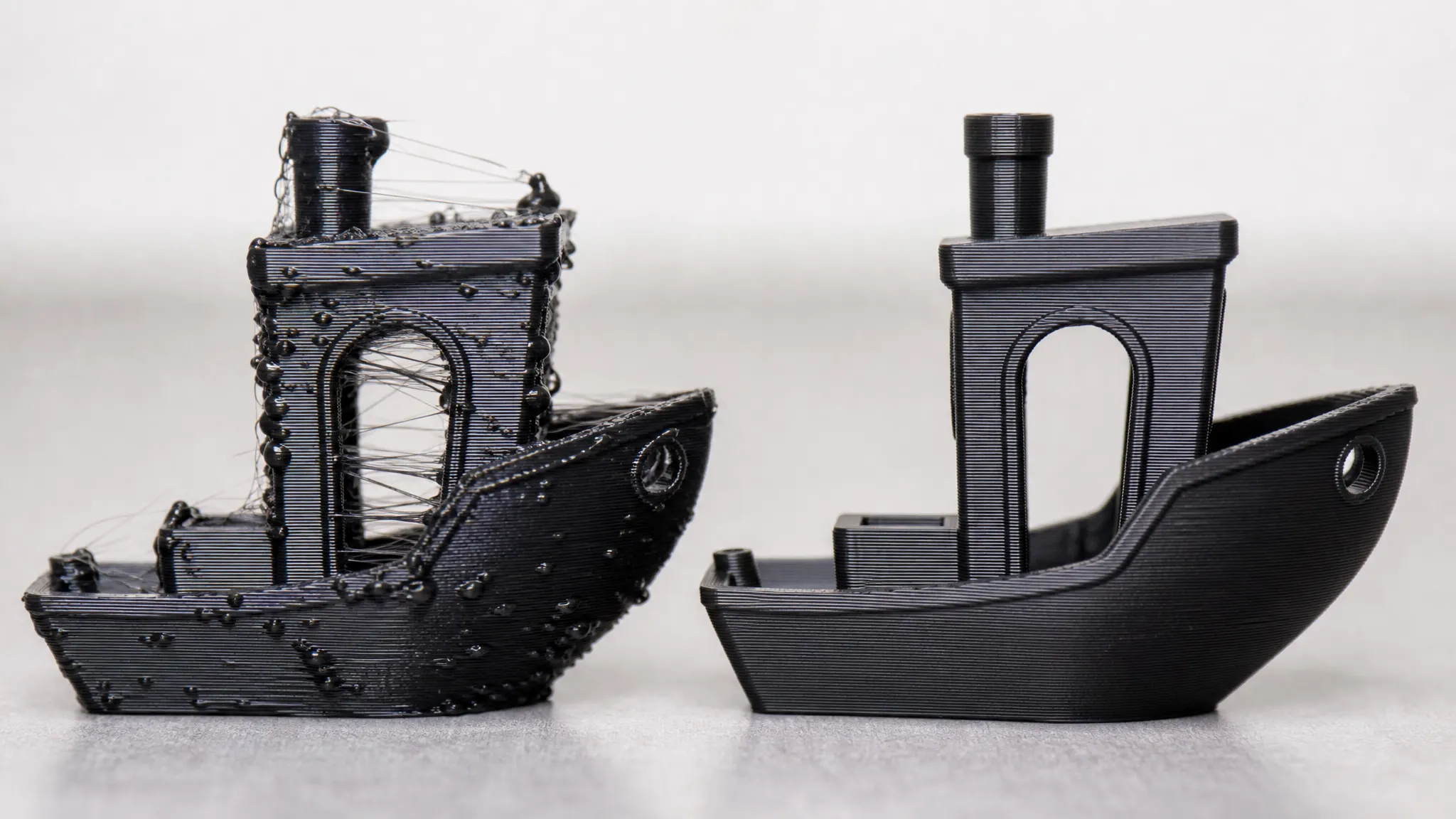 retraction calibration stringing vs clean 3d print
