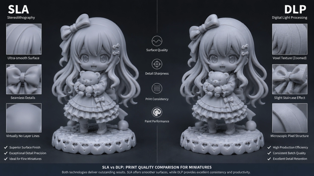 sla vs dlp miniature comparison