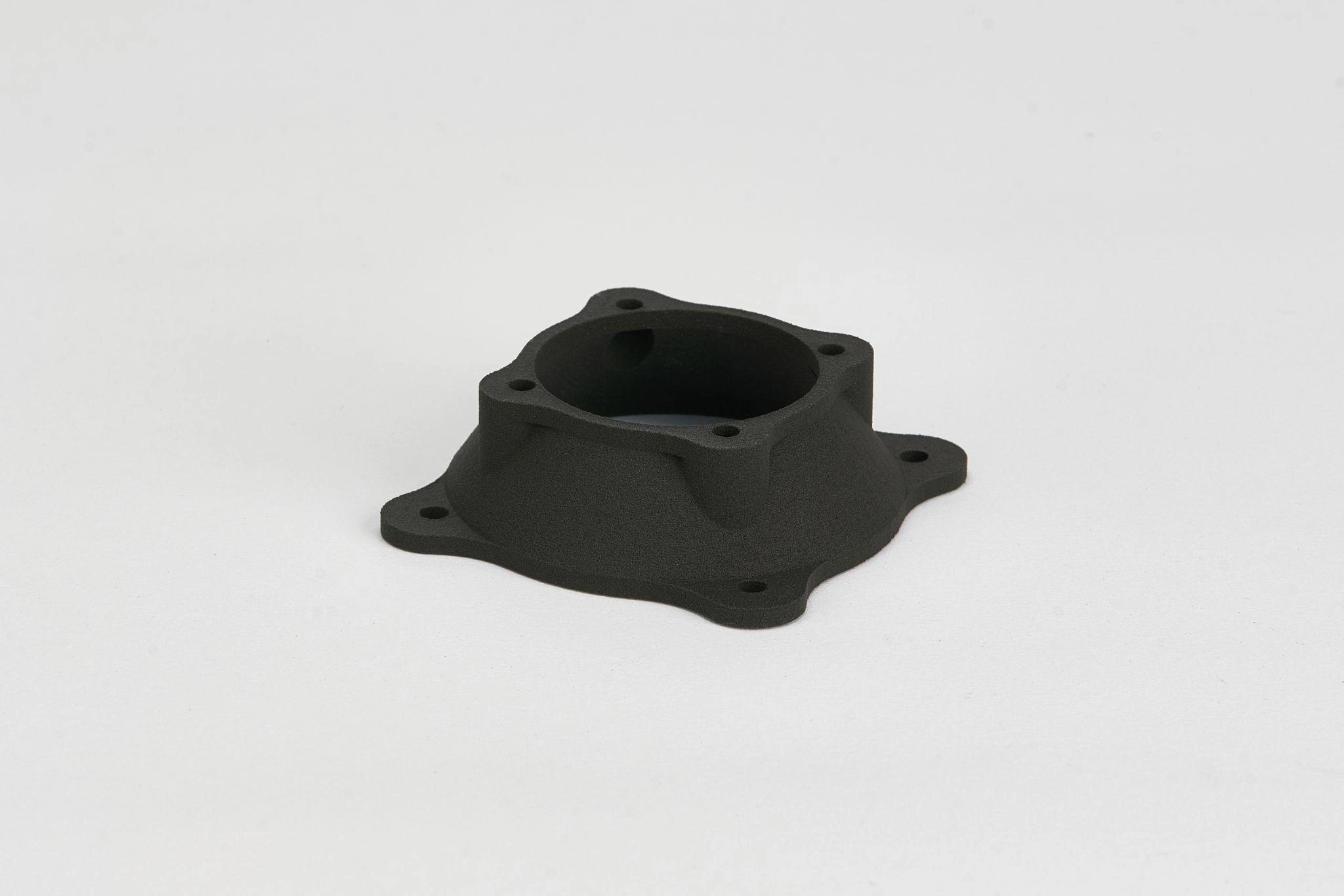 sls printed structural housing or flange mount in pa f nylon