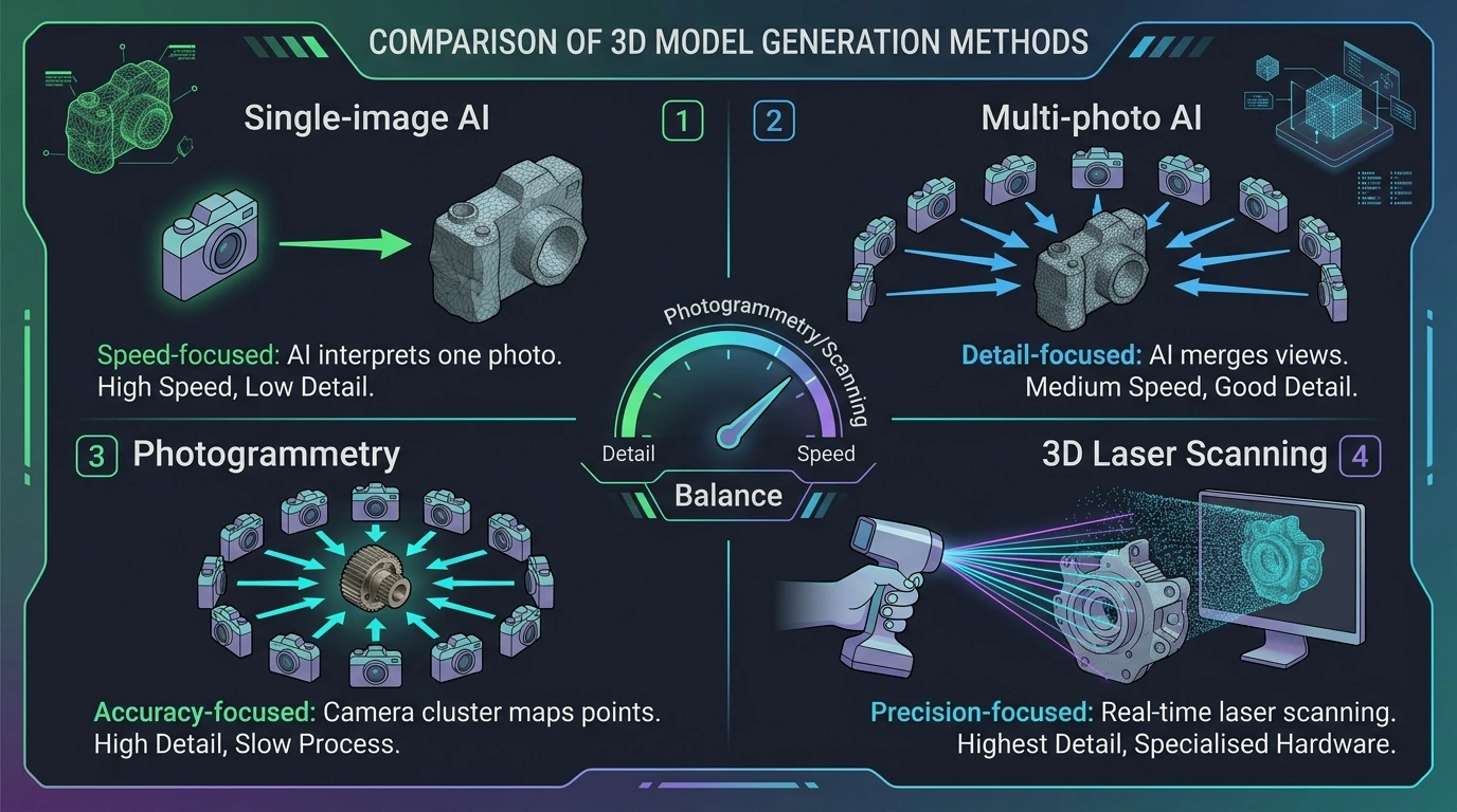 COMPARISON OF 3D MODEL GENERATION METHODS