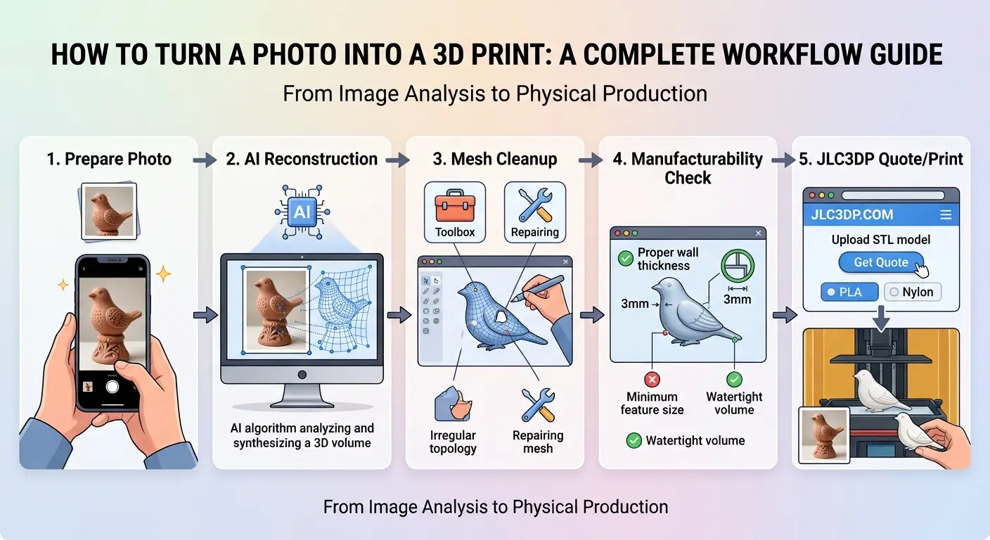 From Image Analysis to Physical Production