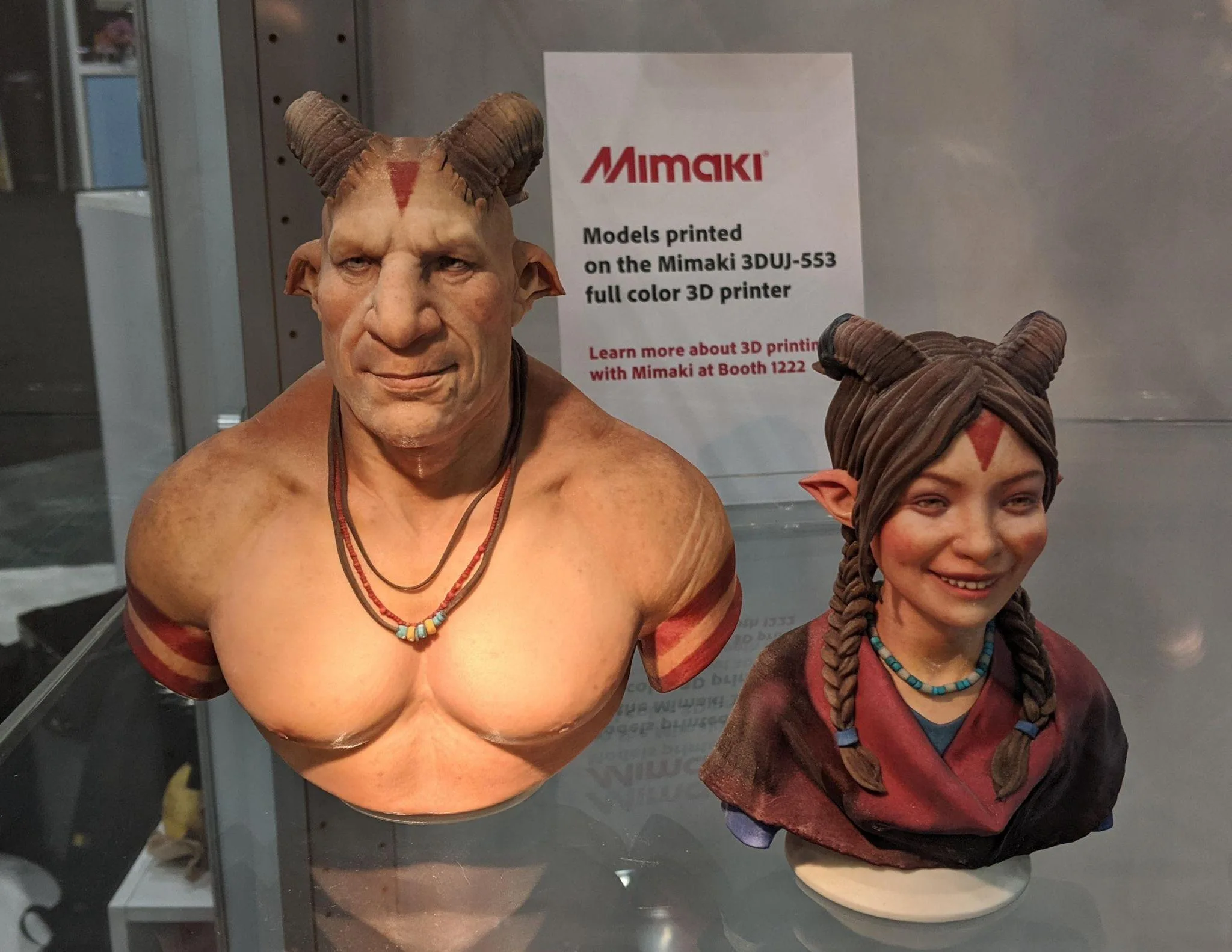 models printed with mimaki