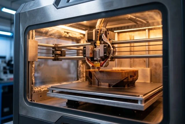 industrial high temperature FDM 3D printer printing PEEK and PEKK