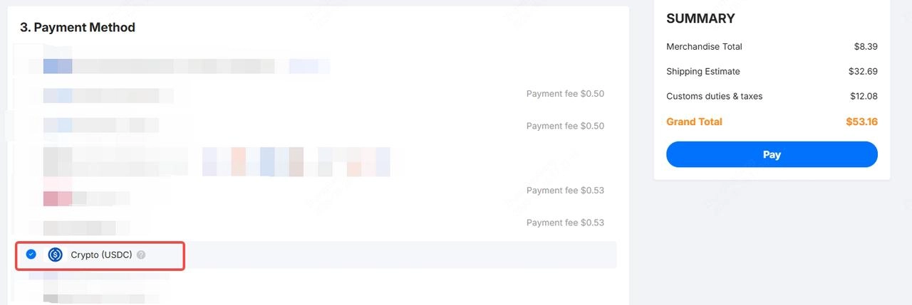 pay with stablecoins step1